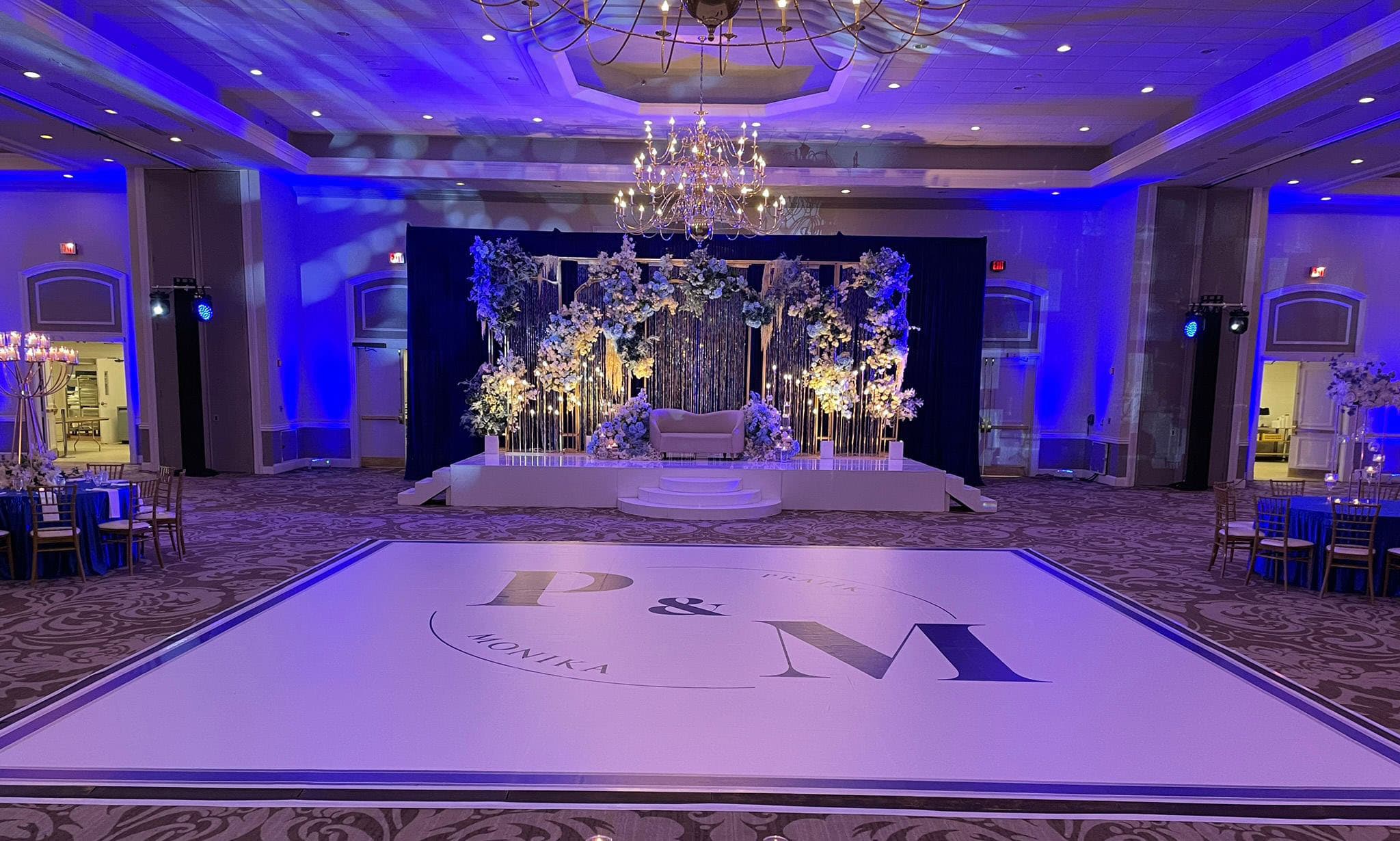 Custom designed dance floor wrap