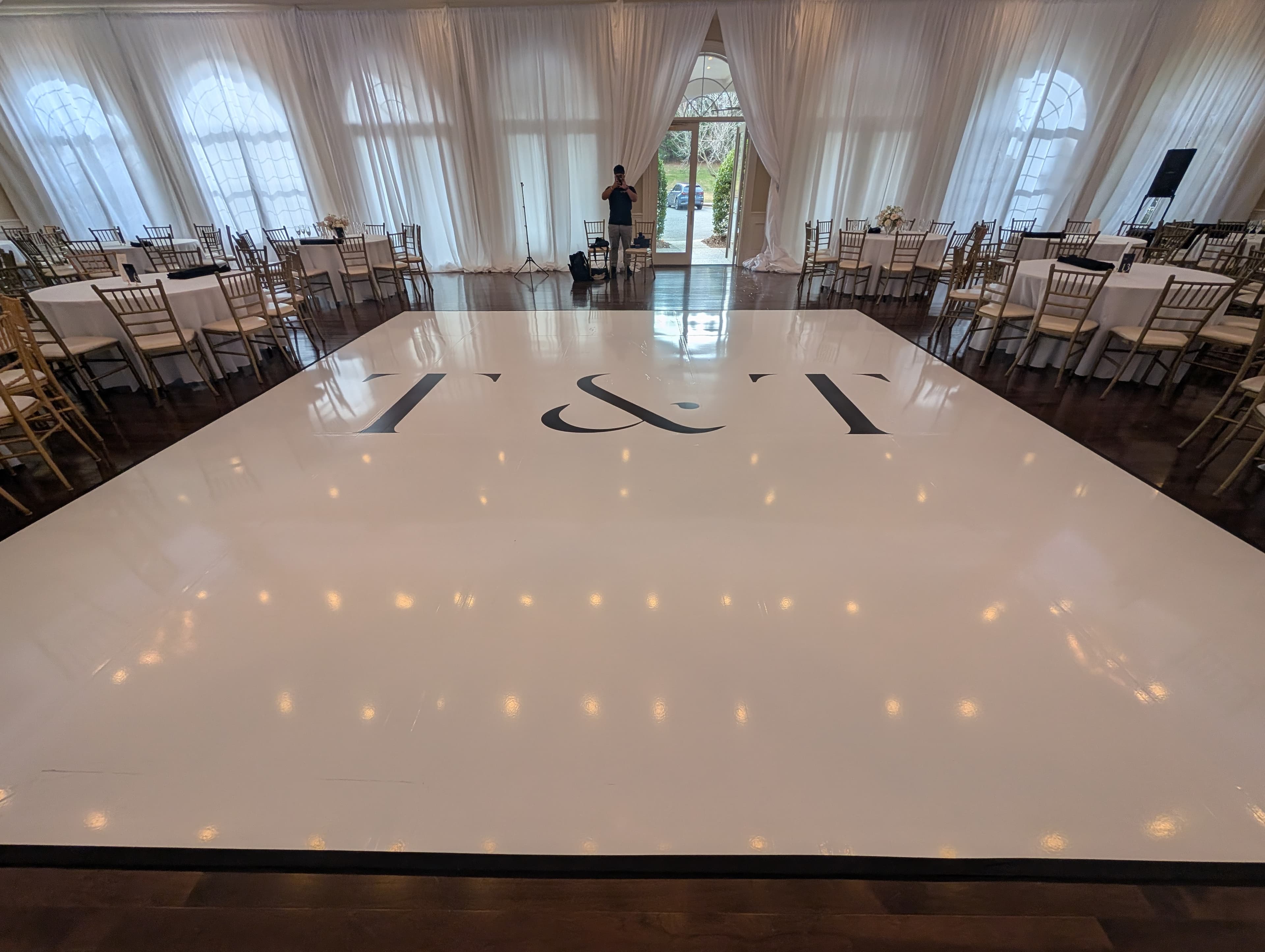 Custom wedding dance floor